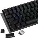 XVX PBT Keycaps - Side Print Keycaps 60 65 75 100 Percent, Double Shot Shine Through Custom Key caps, Black 136 Keys Set, OEM Profile, Minimalist Style Phantom for Cherry Gateron MX Switche Keyboard