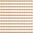 Nuanchu 12 Pcs Unfinished 3D Decorative Wood Trim Molding 15.75 Inch Decorative Wood Molding Cute DIY Trim for Home Wall Cabinet Shelf Window Door (Gourd Line,20mm)