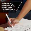 Sharpie S-Gel Pens, Fashion Barrel Gel Pens, Pearl White Body, Medium (0.7mm) Point, Bold Ink Colors, 12 Count