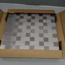 YMMXGE 10-Sheet Peel and Stick Backsplash TileSelf-Adhesive Metal Sticker  Brushed Aluminum Mosaic Tiles for Kitchen Bathroom, 12"x12" (10, Brushed Silver)