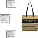 Creative Brands womens Inspirational Canvas Purse/Tote Bag (13.5 x 14-Inch, With God - Scripture)