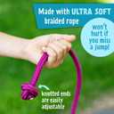Just Jump It 16' Foot Jump Rope 2 Pack - Long Jump Ropes for Double Dutch - Outdoor Jump Ropes for Kids and Adults to Play Family Games & Exercise