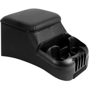 Center Console for Truck Bench Seats, Vehicle Organizer, Medium, Made in USA (Black)