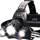 DanForce Headlamp. USB Rechargeable LED Head Lamp. Ultra Bright LUMINUS 1080 Lumen Headlamp Flashlight + Red Light. Head Lamps for Adults, Camping, Outdoors & Hard Hat Light. Zoomable IPX54 Headlight