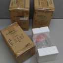 Aspen Creative 23647-60-4 Clear Glass Shade, 1-5/8" Fitter Size, 3-3/4" Diameter x 7-1/2" Height, 4 Pack