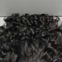 GKtineke Yaki Curly V Part Wig for Black Women, 24 Inch Glueless Synthetic Curly Wig, Wear and Go Half Wig with Clip in, Heat Resistant Hair No Leave out (Natural Black)