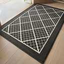 DEXI Front Door Mat 36x60, Non Slip Absorbent Entryway Doormat, Low Profile Thin Washable Entry Mats for Inside Home Entrance, Garage, Patio, Dark Grey