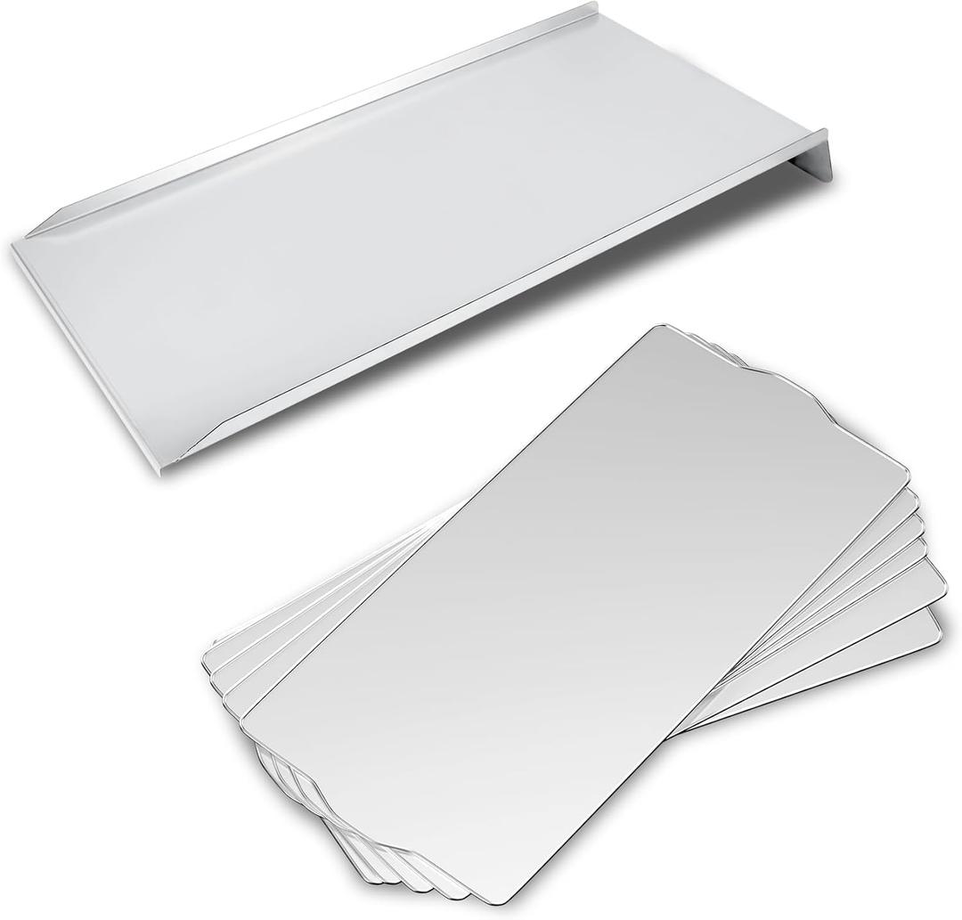 BCA006 Drip Tray Heat Baffle & BAC410 Drip Tray Liners Replacement Parts Kit for Traeger Pro 34 Series, Grill Grease Pan for Traeger Eastwood 34, Texas Elite, Texas Pro, BBQ125, BBQ075, Texas Elite 34