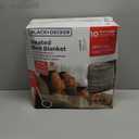 BLACK+DECKER Heated Blanket Electric Twin, Micro Plush Electric Blanket, Heating Blanket with 10 Heating Levels, 10H Timer, Auto Shutoff, Fast Heating (64x84 inches, Grey)