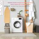 BiJun Ironing Board Hanger Wall Mount, Ironing Board Hanger with 5 Inch Length, Iron Board Holder Wall Mount for Laundry Rooms (White)