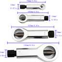 (4 Pack) Metal Nut Splitter Cracker,Heavy Duty Nut Splitter Broken Damaged Nut Removal Splitting Tools,Manual Pressure Nut Cracker Remover Extractor Tool,With portable storage box by FYIYI