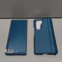 Caka for Samsung Galaxy Z Fold 6 Case [Thinner S Pen Holder] [Hidden Kickstand] [Hinge Protection] [Screen Protector] Shockproof Hard Phone Cover with Anti-Slip Textured for Fold6 - Privacy Blue