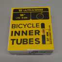 Ultraverse 18" Bike Inner Tubes 18 x 1.75, 1.95, 2.00, 2.10, 2.125 Heavy Duty Butyl Rubber withSchrader Valve – Replacement Bicycle Tube Compatible with Kids, BMX, Cruiser, Mountain Bikes – Set of 2