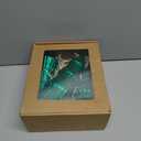 Artmag Set of 3 Christmas Tree Decorations Indoor, Glittering Modern Christmas Tree Decor Tabletop Entryway Table Mantel Centerpiece for Holiday Party (Green)