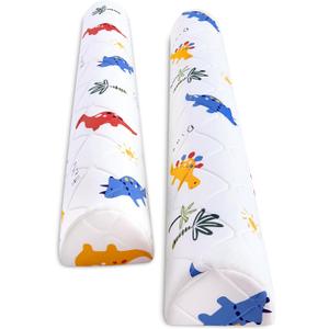 Ceekliybear 2-Pack Premium Foam Bed Bumpers for Toddler, Non-Slip Bed Rails for Toddlers for Twin, Queen, King Beds, Machine Washable Bumpers Cover for Easy CareSize52" x 7" x 5"  Fun Dinosaur, 2