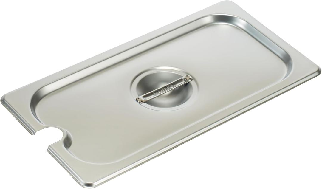 Winco 1/3 Slotted Pan Cover, Medium, 2 Pac