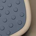 MR.SIGA Toilet Stool Squat Adult, Bathroom Stool Heavy Duty, Anti Slip Toilet Step for Bathroom, Toddler Step Stool for Kids, White & Grayish Blue