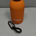Small Water Bottle 12oz with Clip, Double Wall Stainless Steel Vacuum Small Insulated Water Bottle Keeps Drinks Cold 24 Hrs/Hot 12 Hrs for Kids Handbag School BPA Free (Bright Orange) (11.8 Ounces)