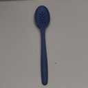 Misen Silicone Slotted Spoon - Dishwasher Safe, Professional-Grade Perforated Spoon - Comfortable Grip, Nonstick Safe, Heat Safe - Perfect for Stirring & Serving - Blue