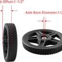 Parts Camp Lawn Mower Wheel kits 6 inch Wheels for Push Mower Cart wheels 6 inch (Set of 2)