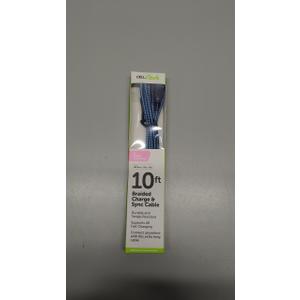 10Ft Braided Charge & Synce Cable