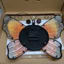 Evergreen Metal and Glass Shaped Wall Clock, Butterfly