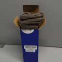 MIULEE Decorative Linen Check Throw Pillow Covers Neutral Farmhouse Vintage Pillow Covers 20x20 Set of 2 Boho Modern Winter Home Decor for Sofa Couch Bedroom Cushion Brown