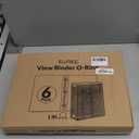 SUNEE 1 Inch Binders 3 Ring 6 Pack, Clear View Three Ring Binders PVC-Free (Fit 8.5x11 Inches) for School Binder or Office Binder Supplies, Classic 6 Colors