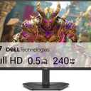 Dell 27 240Hz Gaming Monitor - SE2726HG - 27-inch FHD (1920x1080) 240Hz Display, in-Plane Switching (IPS) Technology, AMD FreeSync Premium, TV 3-Star, 2X HDMI, DisplayPort 1.4, Tilt