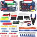 WORKPRO 582-piece Crimp Terminals, Wire Connectors, Heat Shrink Tube, Electrical Repair Kit with Wire Cutter Stripper