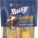 Purina Busy Rawhide Small/Medium Breed Dog Bones, Chewnola with Oats & Brown Rice - 10 ct. Pouch