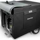 Rosefray Generator Cover-24”Lx18”Wx20”H,600D Heavy Duty Waterproof, Small Outside Equipment Cover for Champion,Predator,WEN,BILT HARD,Ryobi,Generac,Westinghouse Portable Generator 3000-4500W-Black/S