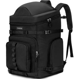 YOREPEK 65L Ski Boot Bag Backpack with 8 Pockets, Waterproof Ski Snowboard Boot Bags for Air Travel, Ski Gear Bag Backpacks for Boots, Helmet, Goggle, Gloves, Pants, Jacket, Accessories for Adults (Black)