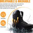 HSHVHSH Inline Skates for Women Men, Professional Fitness Roller Skates Blades with PU Wheels for Male, Female, High Performance Skates for Beginner, Black (Men5-6/ Women6-7)