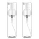 Autdor Foam Pump Bottle 7oz 2Pcs Foaming Soap Dispenser 200ml Foaming Spray Bottle Empty Travel Foam Bottle Clear Foam Dispenser for Hand Soap Toiletries Shampoo Lotion