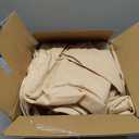 14 Pack Patio Cushion Covers Set Outdoor Cushion and Pillow Replacement for 7 Pieces 6 Seater Furniture Conversation Set Sectional Waterproof Patio Cushion Slipcovers Set Beige Covers ONLY (25.6"x25.6"x4.5"-14 Pcs, Beige)