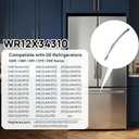 WR12X34310 Stainless Steel Freezer Door Handle, Compatible with GE Bottom-Freezer Refrigerator, Replaces 4960021 AP6994366 PS16220203 EAP16220203