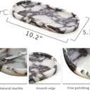 100% Natural Luxury Calaccata Viola Marble Small Hand Towel Tray Holder Organizer, Makeup Bathroom Holder