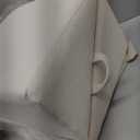 Split Ottoman Dog Ramp for Couch and Low Bed, 2-in-1 Foldable Dog Stairs for Small Dogs and Cats, Wooden Pet Ramp with Non-Slip Surface, Portable Step Stool Design, Off White