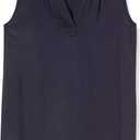 Amazon Essentials Womens Sleeveless V-Neck Woven Shirt (XS)