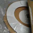Mayfair Linden Slow Close Toilet Seat, Non Slip Heavy Duty Wood, Easy Install, Round, White