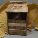 WildYard Owl House - Cedar Wood - Already Assembled - Prebuilt Barn Owl Nesting Box - Easy Hang & Clean - Includes Wood Shavings & Screws - Outdoor Wildlife Shelter
