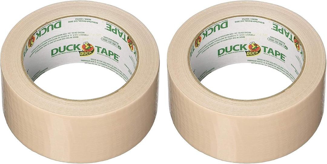 Duck 283264 1.88" X 20 Yards Beige Duck Tape (Тwo Рack, Cookie Dough)