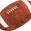 Wepop 18in Fluffy Football Pillow Plush, Soft Football Pillows, Sports Ball Pillow Stuffed Plush Toy Room Decoration and Gifts for Kids, Boys, Girls, Football Fans