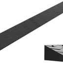1 Pack Plastic Curb Ramps Entrance Kerb Ramp Portable Lightweight Threshold Ramp for Wheelchair Home Entry Bathroom Floor Tile (Black, 6cm/2.4" Rise high)