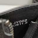 OSSTONE Dress Boot For Men Leather Chukka Designer Boots Casual Heel Shoes Zipper-up OZ-JY002-black-belt- US 11.5