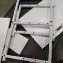 2-Tier Small Storage Shelf – Minimalist White Metal Frame Organizer