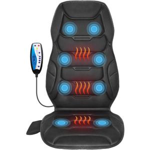 COMFIER Back Massager with Heat, 8 Vibration Nodes, Office Massage Cushion
Heated Chair Massager for Back Pain, 2 Heat Levels, 3 Timer Settings, for Home Office Chair, Gift for Mum Dad