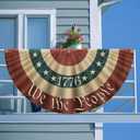 FLAGWIX Outdoor American Flag 4th of July Decorations - Non-Pleated American Bunting Flags Outdoor 1.5x3 ft (Pack 1) - Patriotic Fourth of July Decorations Garden Decor, Veteran Gifts for Men Women