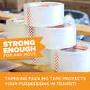 Tape King Clear Packing Tape (36 Rolls) | 60 Yards Per Roll Heavy Duty Packing Tape 2.7mil Strong Adhesive for Moving Boxes, Shipping Cartons, Office Use, Storage & Wrapping (2160 Yard)